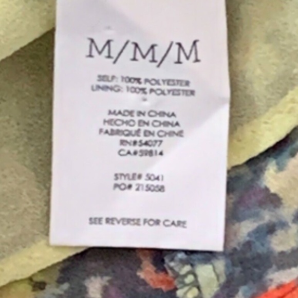 cAbi Springtime Watercolor Floral Sleeveless Layered Lined Blouse Sz M #245J - Picture 8 of 9